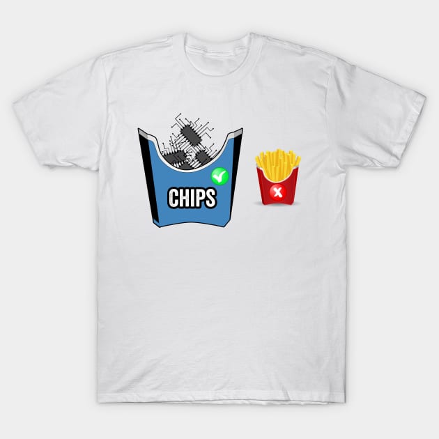 Chips T-Shirt by Horisondesignz